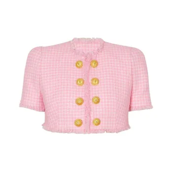 BALMAIN SS24 Jackets Coats Women's Pink