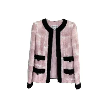 CHANEL Jackets Coats Women's Pink