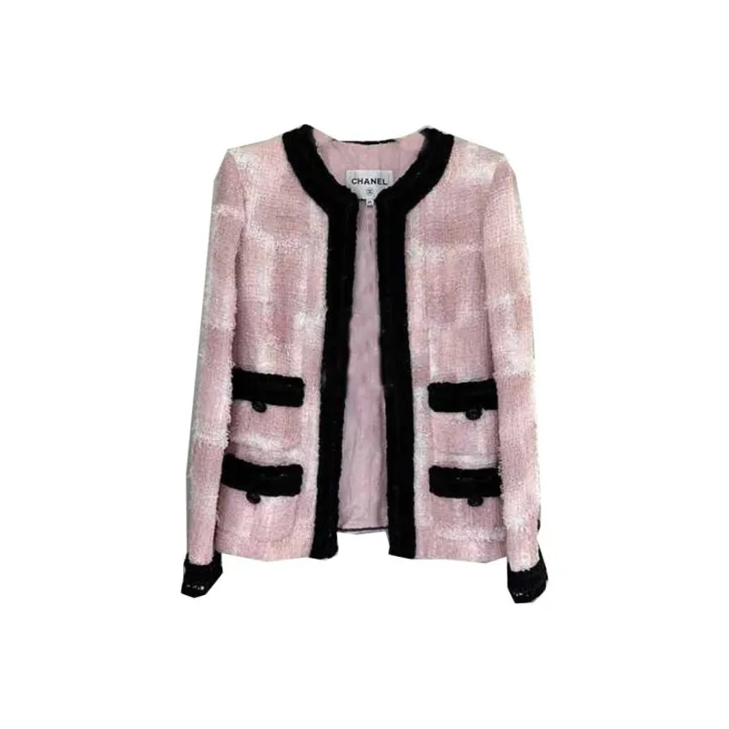 CHANEL Jackets Coats Women's Pink-0
