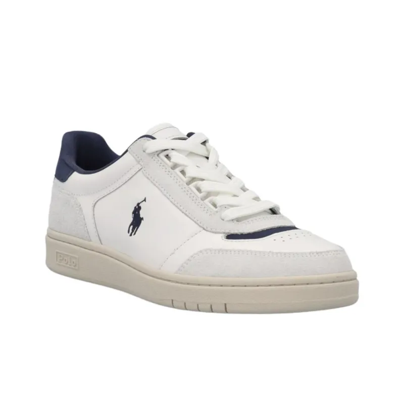 Polo Ralph Lauren Court Low Top Skateboard Shoes Men's White-2