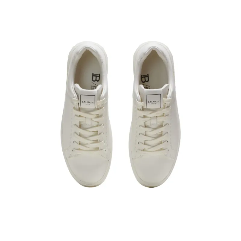 BALMAIN B Court Low Top Skateboard Shoes Women's White-3