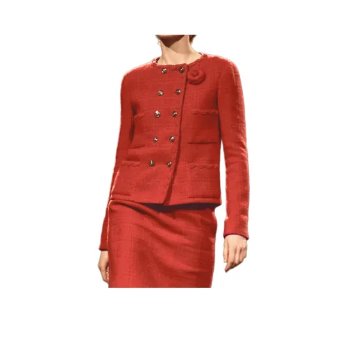 CHANEL FW24 Jackets Coats Women's Red