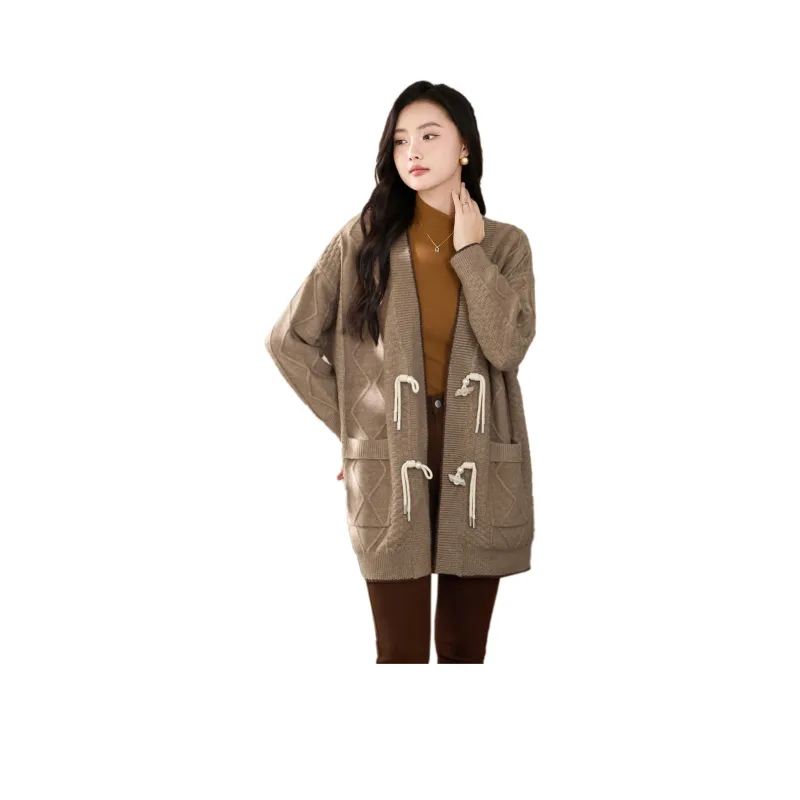 SMEN Knitwear Women's Coffee-0