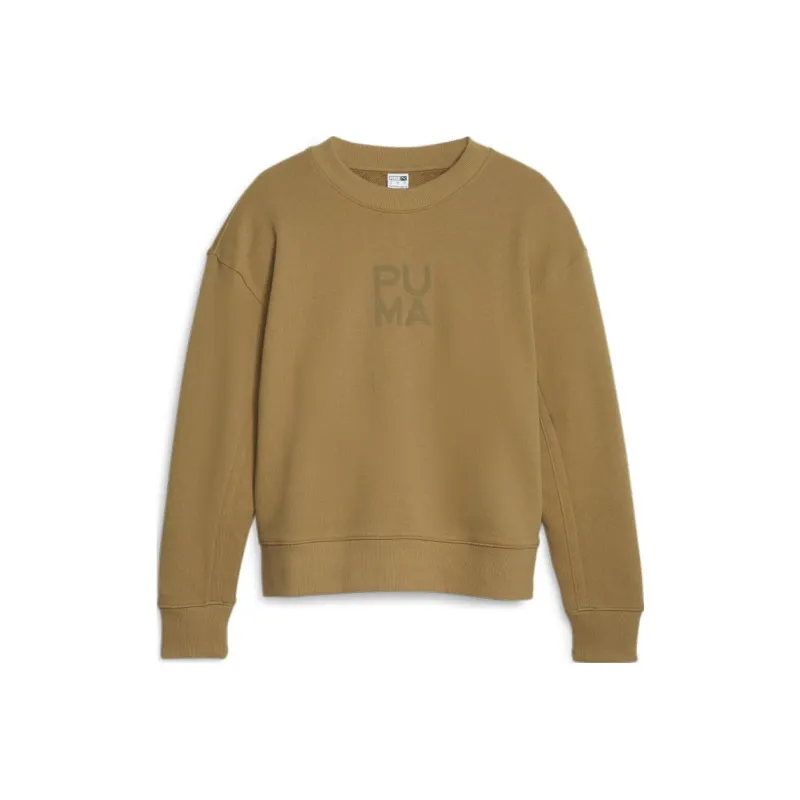 PUMA INFUSE Crew TR Sweatshirt Women's Coffee-0