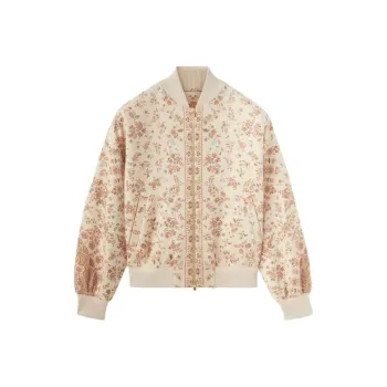 Loro Piana Elbert Bomber Jacket Jackets Coats Women's Pink