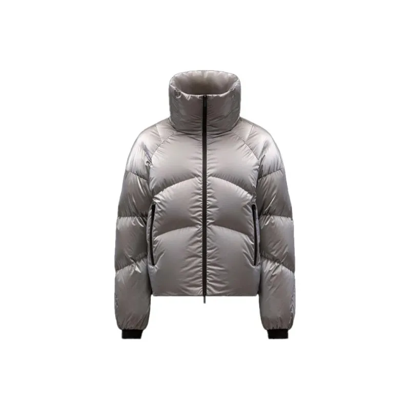 Moncler Down Jacket Winter Women's Silver-0
