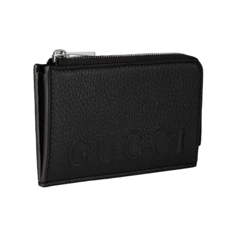 GUCCI Grain Leather Wallet Men's Black-1