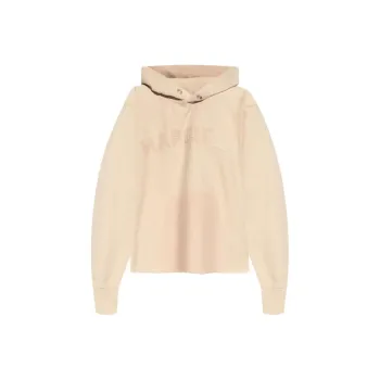 Maison Margiela Logo Embroidered Long Sleeved Hoodie