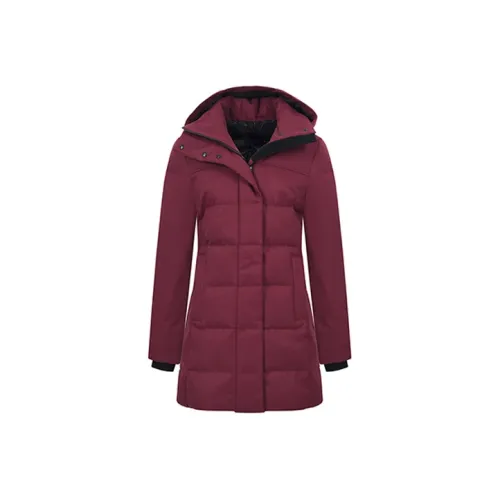 Canada Goose Down Jacket Women's Burgundy