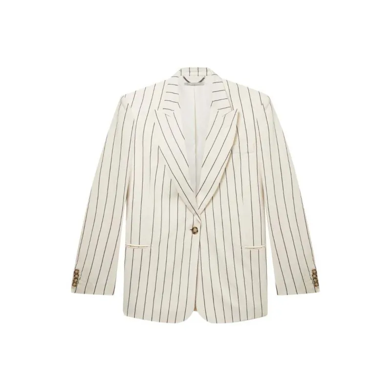 Stella McCartney Striped Oversize Blazer-0