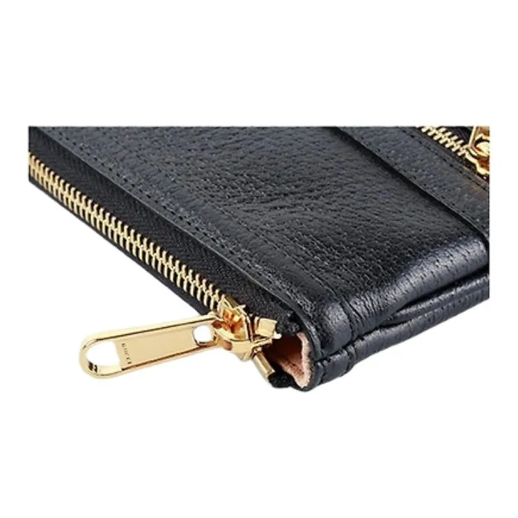 GUCCI Ophidia Calfskin Clutch Men's Black-4