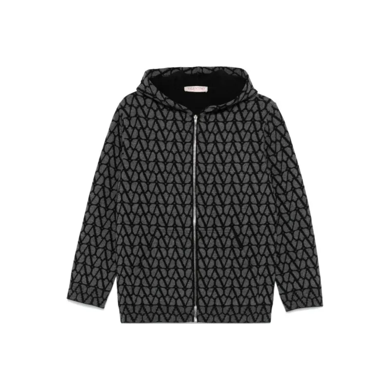 Valentino VLogo Print Cardigan-0