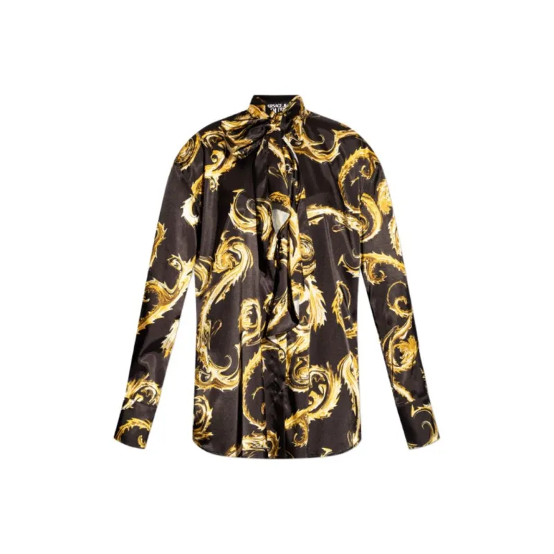 VERSACE JEANS COUTURE Tied Spike print Shirt-0