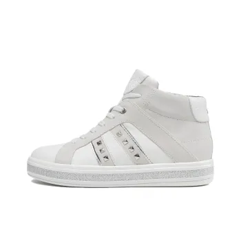 GEOX Leelu B Abrasion Resistant High Top Skateboard Shoes Women's White
