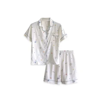 XIAFENYAN Pajama Set Women's Apricot