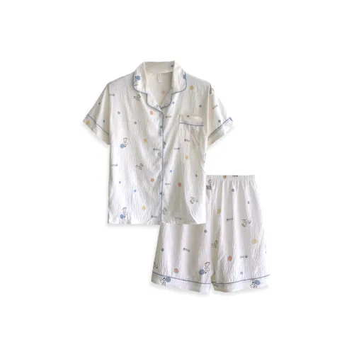 XIAFENYAN Pajama Set Women's Apricot
