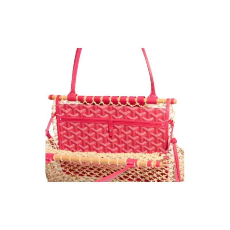 GOYARD Aligre Canvas One Shoulder Handbag Women's Rose Pink-2