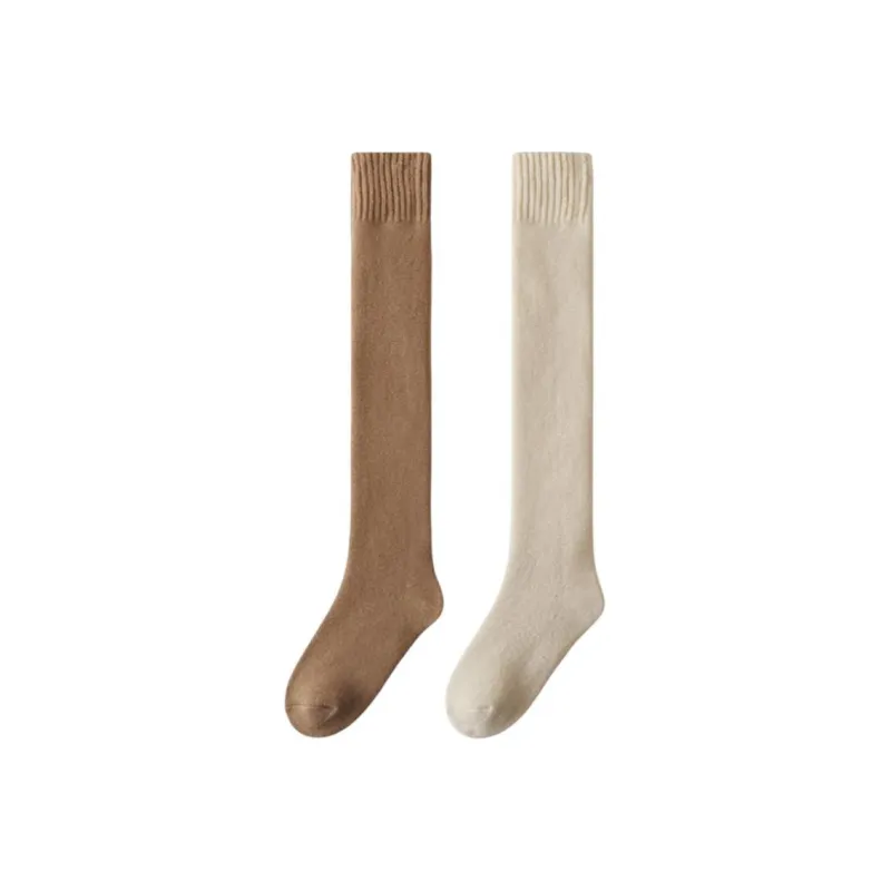 H YXIANG Mid Calf Socks Women's 2 Pack-17
