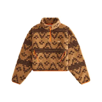 KITH Women's Reggie Jacquard Sherpa Quarter Zip 'Loft'