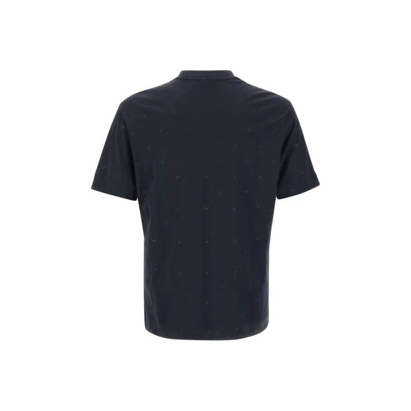 EMPORIO ARMANI Logo embroidered T shirt-1