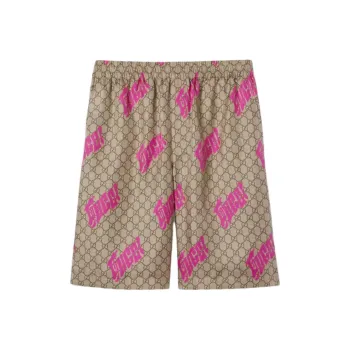 GUCCI FW25 Casual Shorts Men's Beige Brown