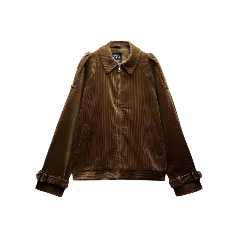 ZARA Jackets Coats Women's Brown-0