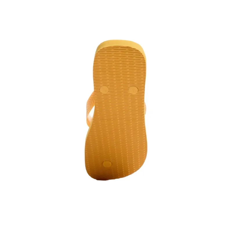 Havaianas x ZARA Rubber Sole Abrasion Resistant Flip Flops Men's Yellow-4