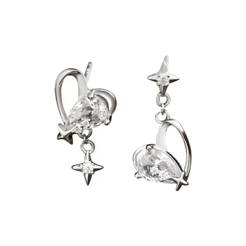 RUOK S925 Silver Stud Earrings Women's