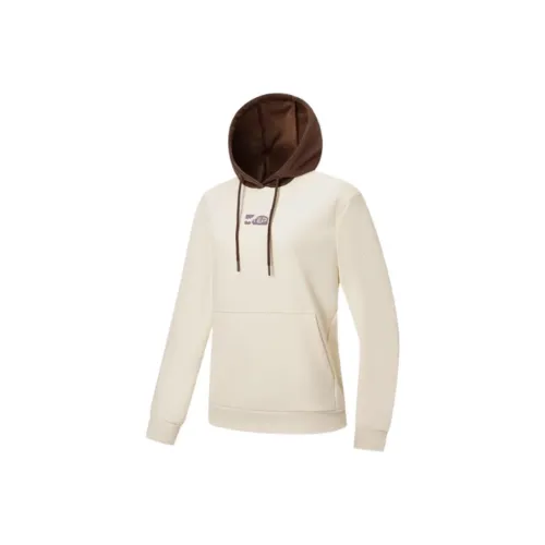 XTEP Variety Training Collection Sweatshirt Women's Cotton White/Advanced Brown