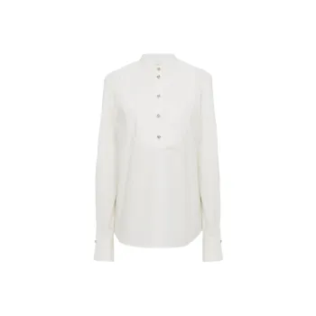 Chloé Band Collar Long-Sleeved Shirt