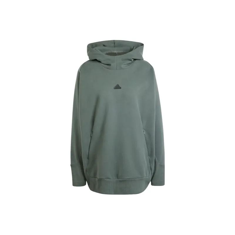 Adidas Z.N.E. Z.N.E. Winterized Hoodie Sweatshirt Women's Green-0