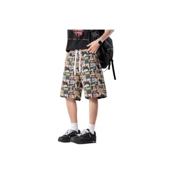 ADOONGA Casual Shorts Unisex Embroidery Dog