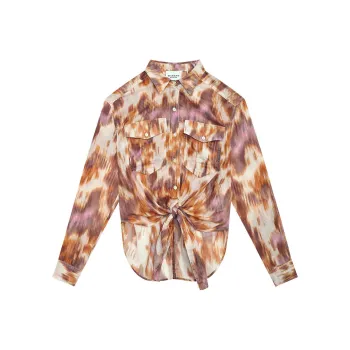 ISABEL MARANT ETOILE Nath Tie Dyed Buttoned Shirt