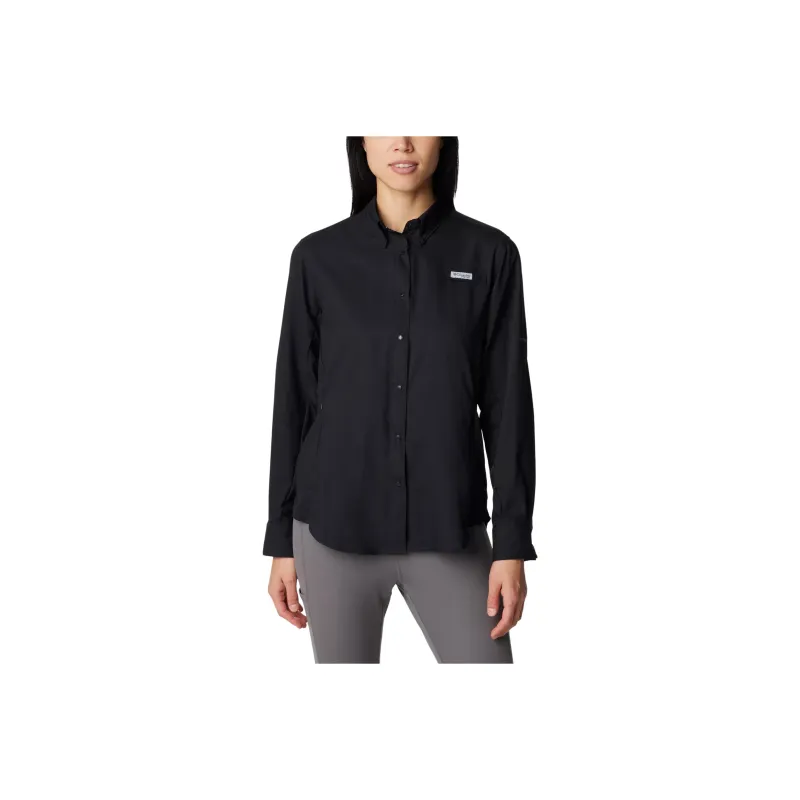 Columbia PFG Tamiami Shirts Women's Black-0