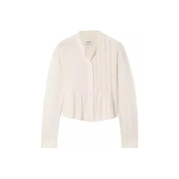 ISABEL MARANT ETOILE Adzara Pintuck Detailed Buttoned Blouse