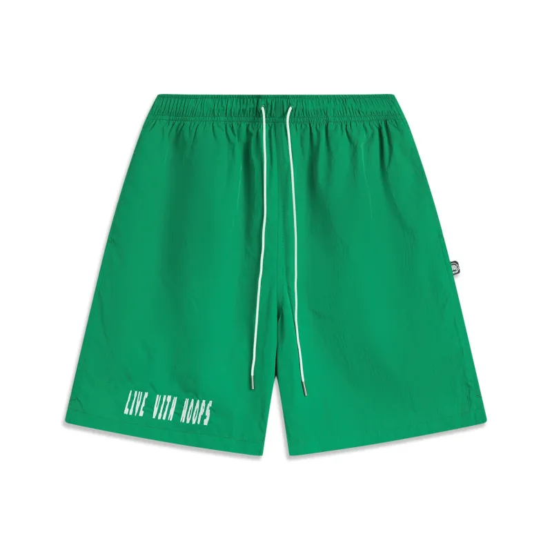 LiNing Basketball Collection Casual Shorts Men's Strait Green-0