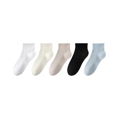 H YXIANG Mid Calf Socks Women's 5 Pack