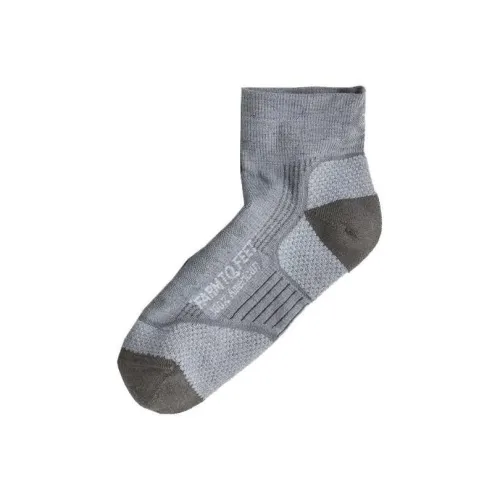 Patagonia FarmtoFeet®Damascus Ankle Socks Unisex 1 Pack Gray, Black