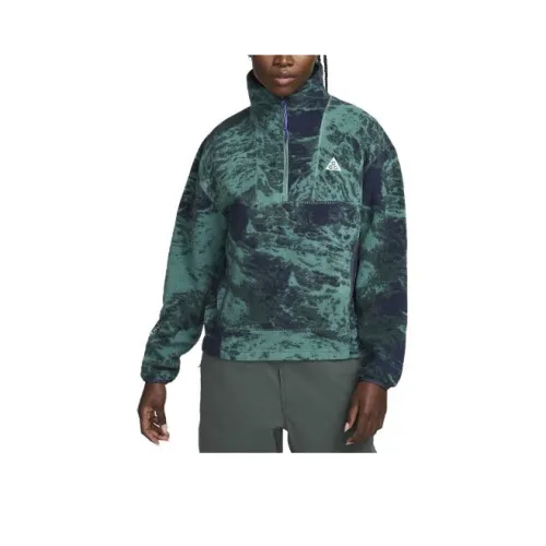 Nike 'Wolf Tree' Women's 1/2 Zip Print Pullover Printed Jacket