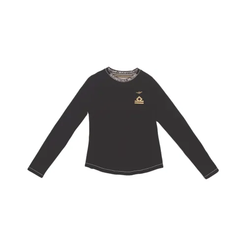 AERONAUTICA MILITARE 블랙 여성 티셔츠