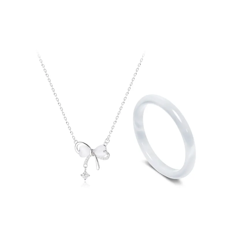 Inkopper Glass Cat Eye Necklaces Women's-0