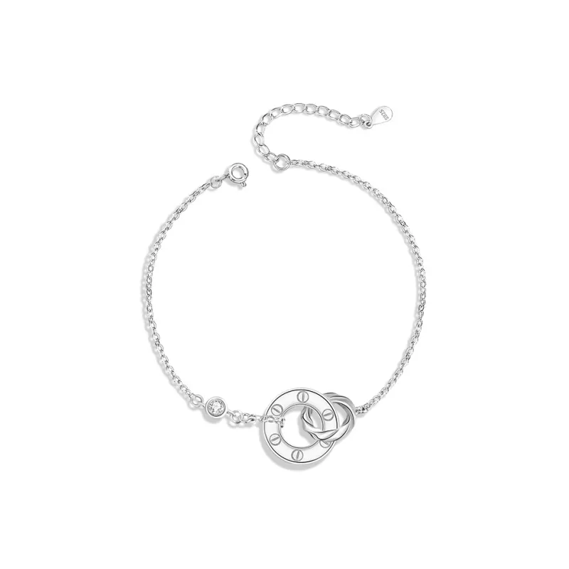 AUGUST HARMONY S925 Silver Cubic Zirconia Bracelets Unisex-0