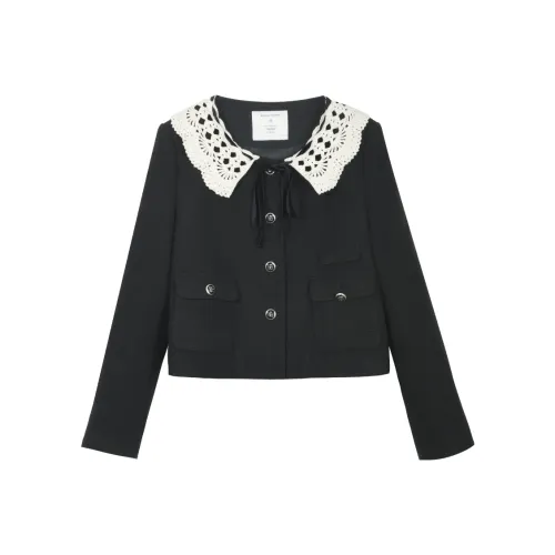 MISHOW Cropped Coat Women's Black