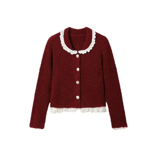 SHUXI Knitwear Women's Christmas Red