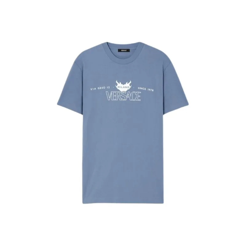 VERSACE Logo graphic T shirt-0