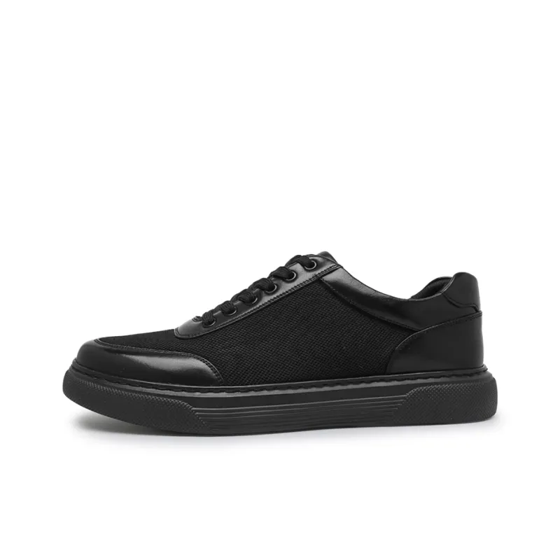 Shu Family Low Top Skateboard Shoes Men's Black-0