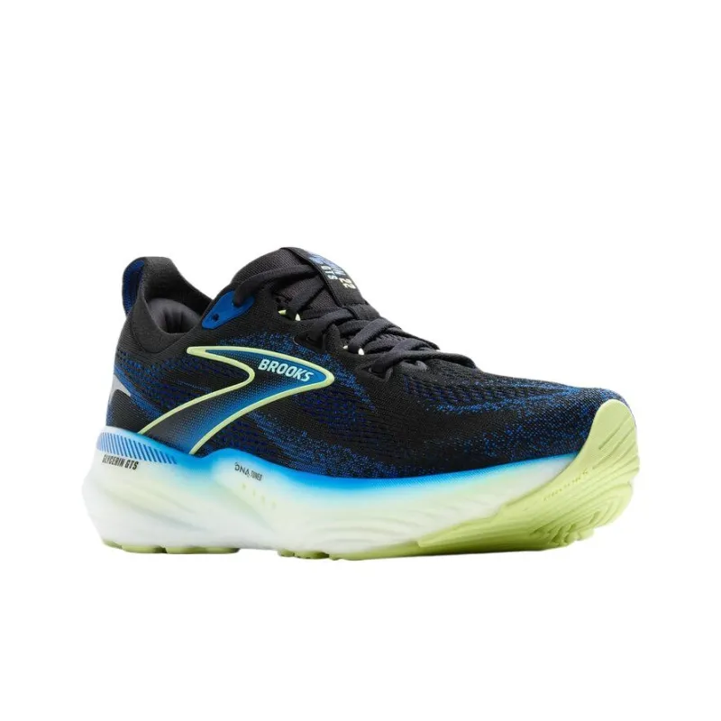 Brooks Glycerin Gts 22 Black Cobalt Neo Yellow-2