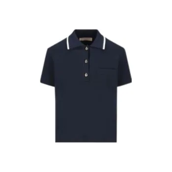Valentino Button Detailed Short Sleeved Polo Shirt