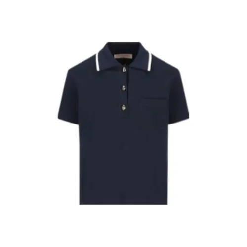 Valentino Button Detailed Short-Sleeved Polo Shirt