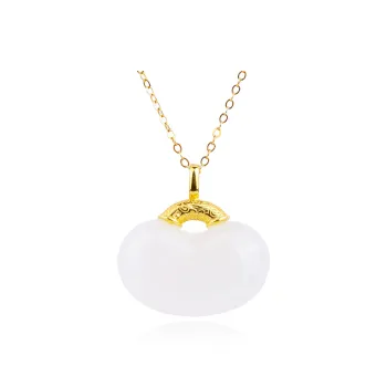 CHINA GOLD Pendants Pale Greenish White Jade Women's